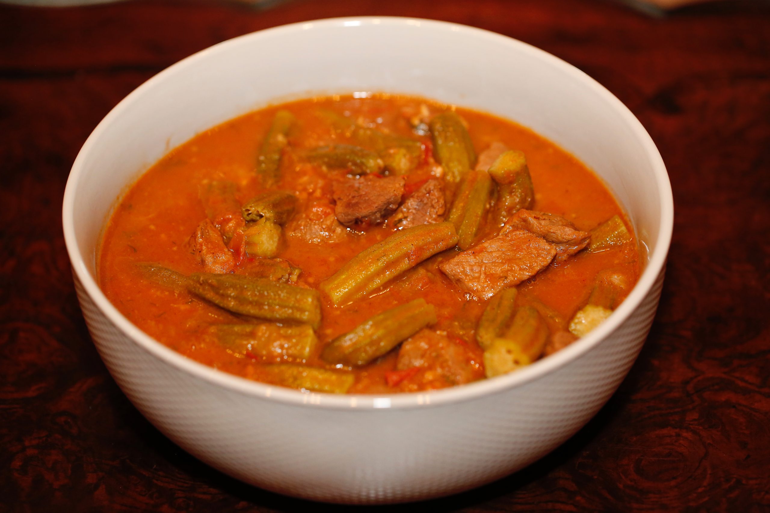 Okra with Meat Stew, Bamia