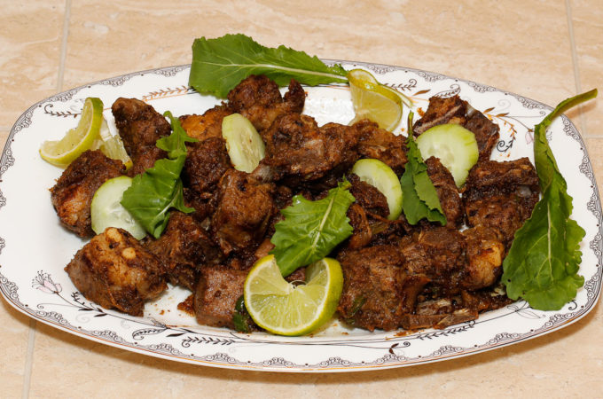 Pictured above is roasted lamb, called Shaiyah. Recipe from Taste of South Sudan, Sudanese food, South Sudanese food